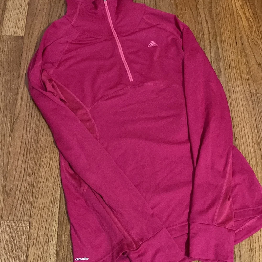Adidas Zip Long Sleeve Running Top - Picture 3 of 5